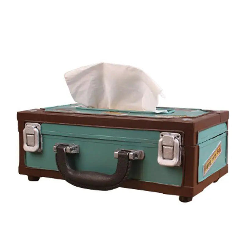 🎁Retro Radio Shape Tissue Box – Paper Towel & Napkin Holder for Home, Bar, Office