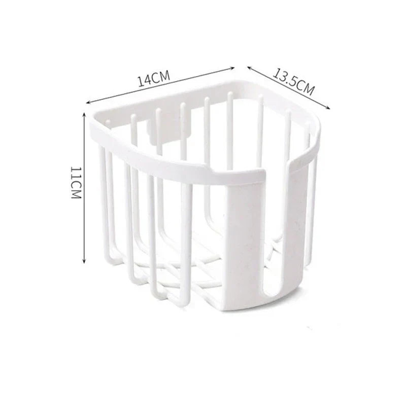 Wall-Mounted Toilet Paper Shelf – Punch-Free, Easy Install